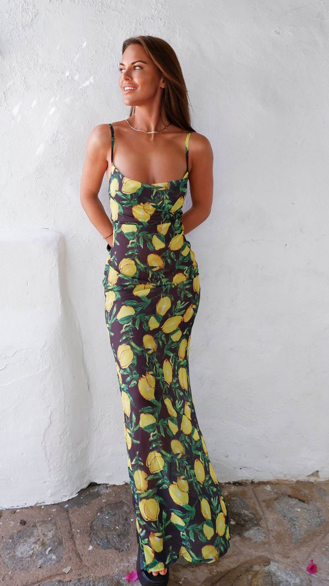Louisa Dress - Lemon