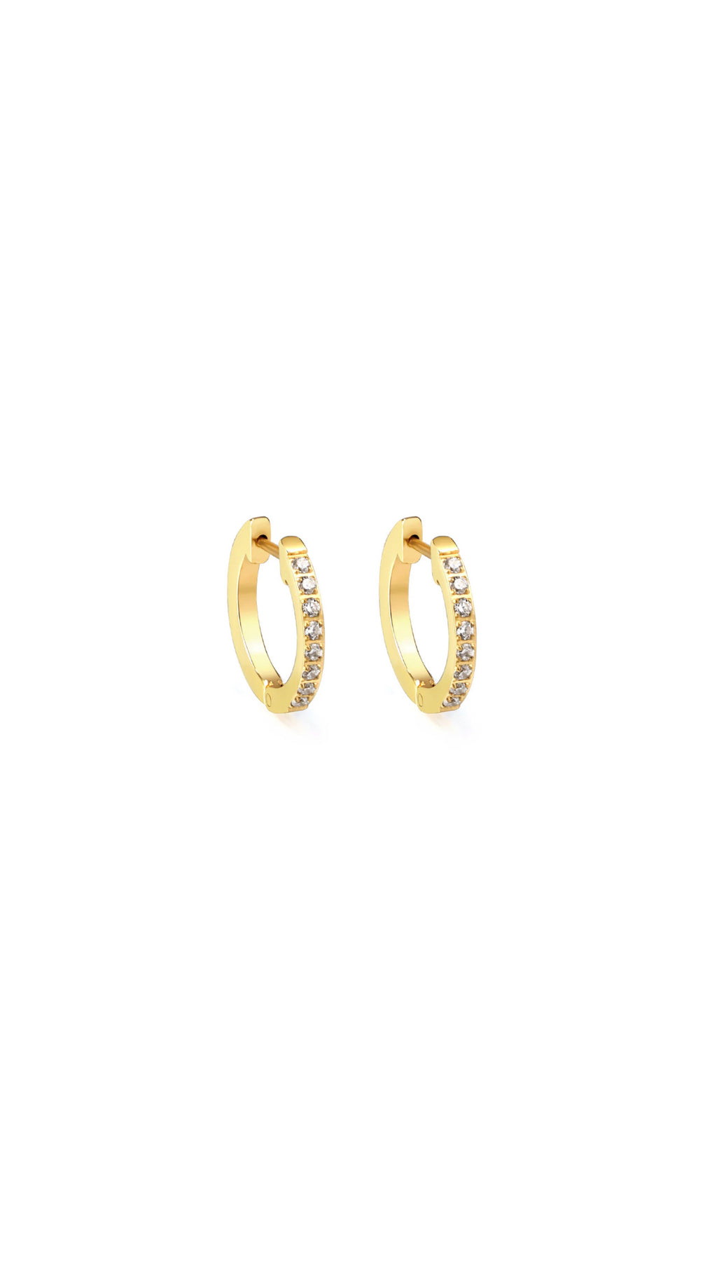 Classic Crystal Hoops