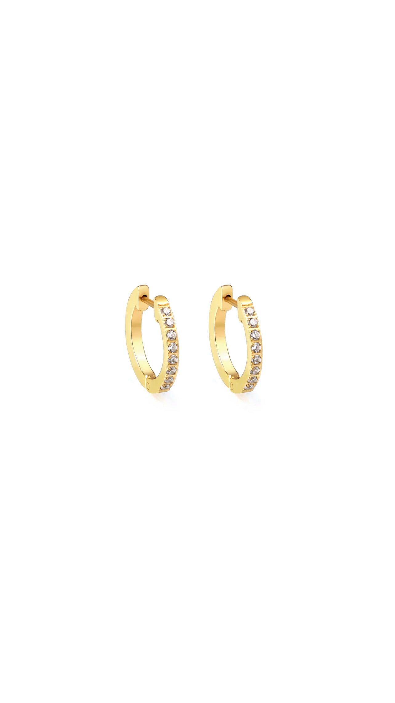 Classic Crystal Hoops