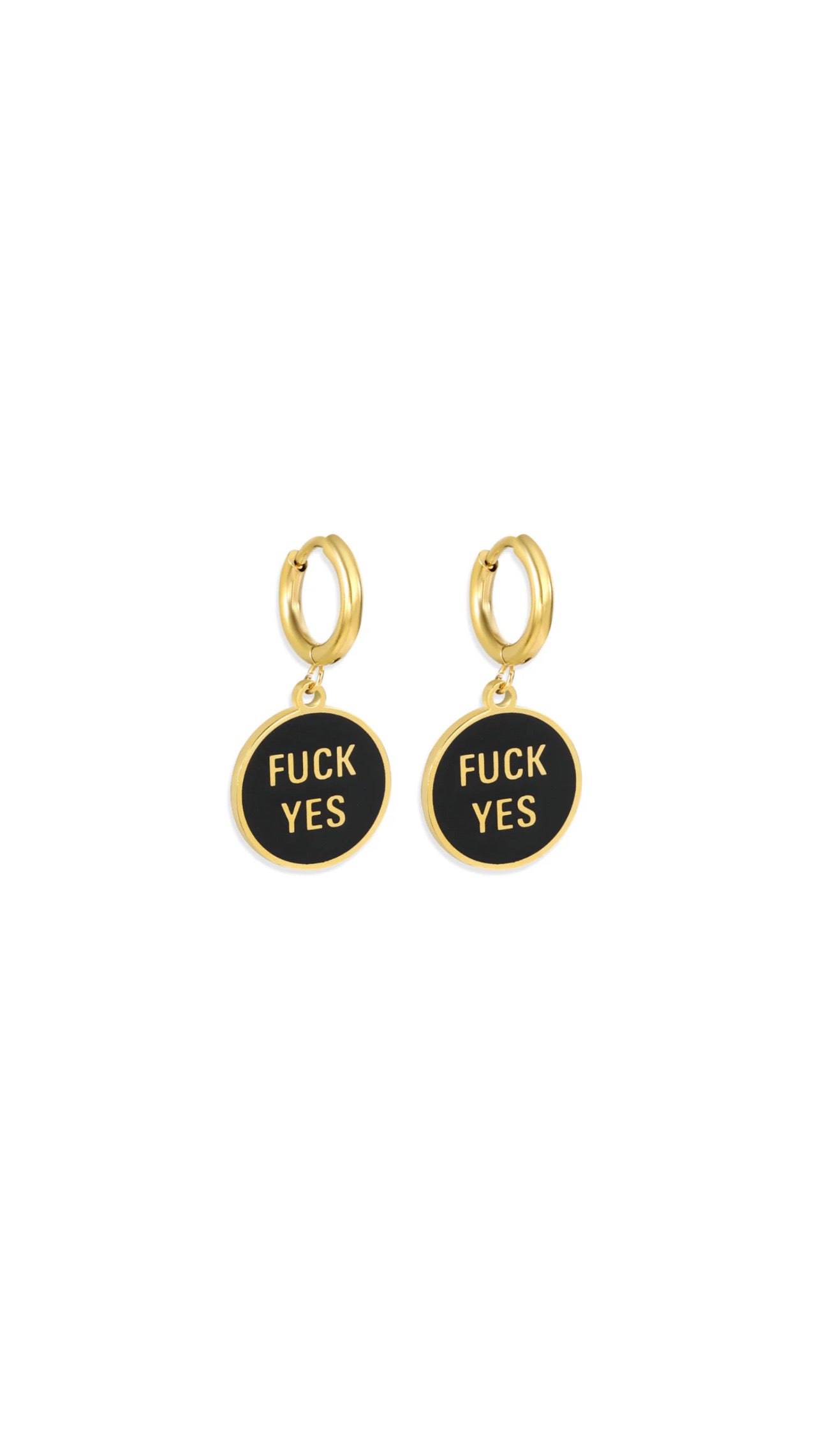 Fuck Yes Charm Earrings