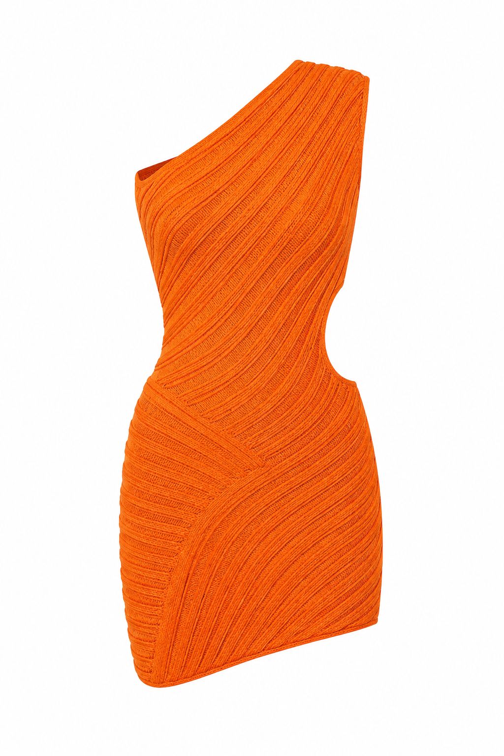 One shoulder orange