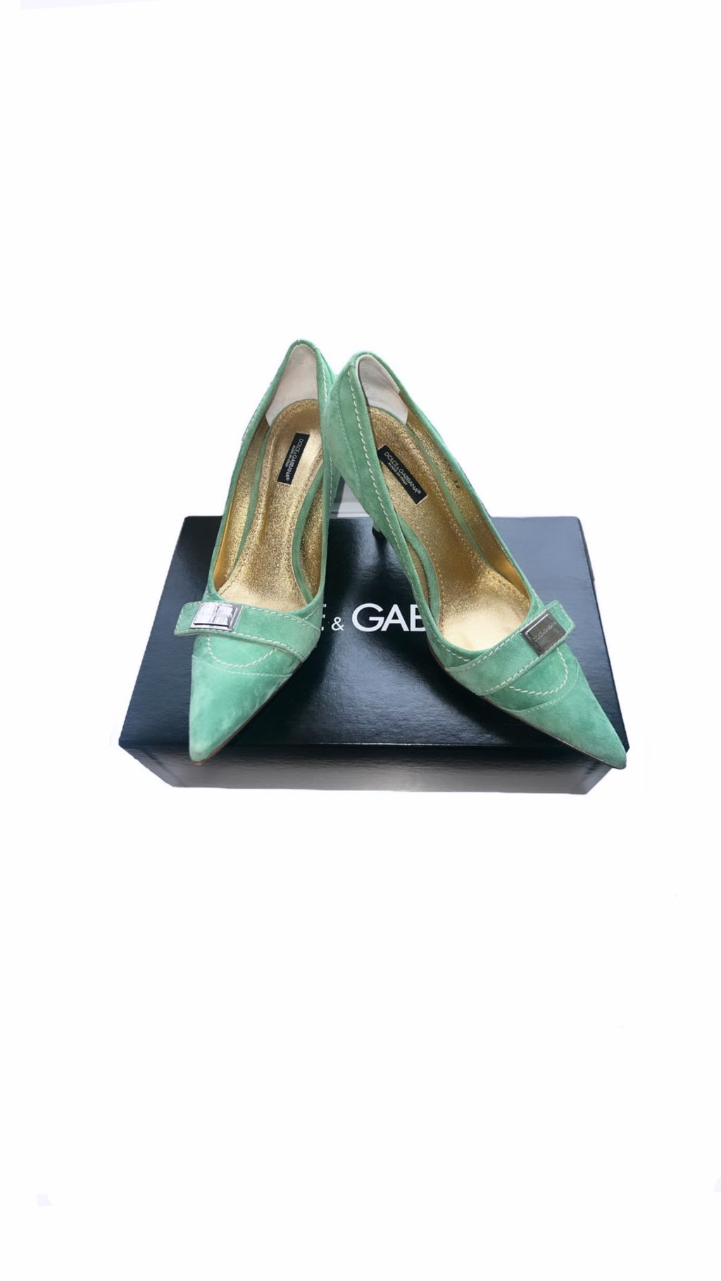 Vintage D&G suede kitten heels