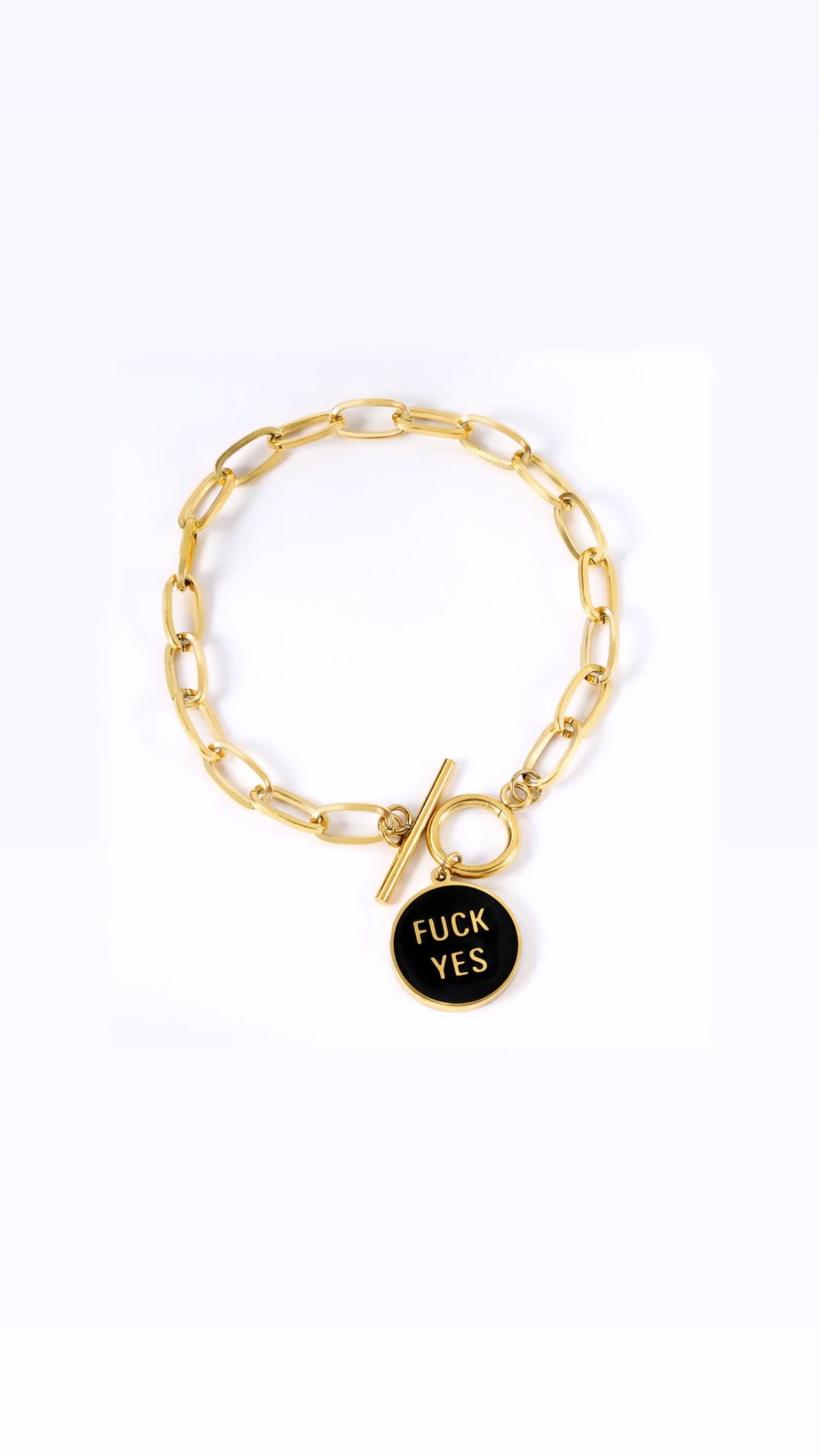 Fuck Yes T-bar Bracelet