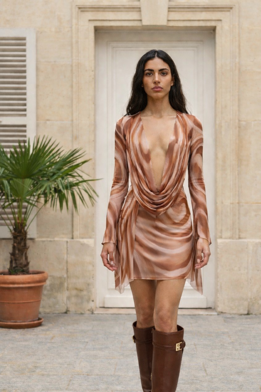 Suvi Dress Coffee