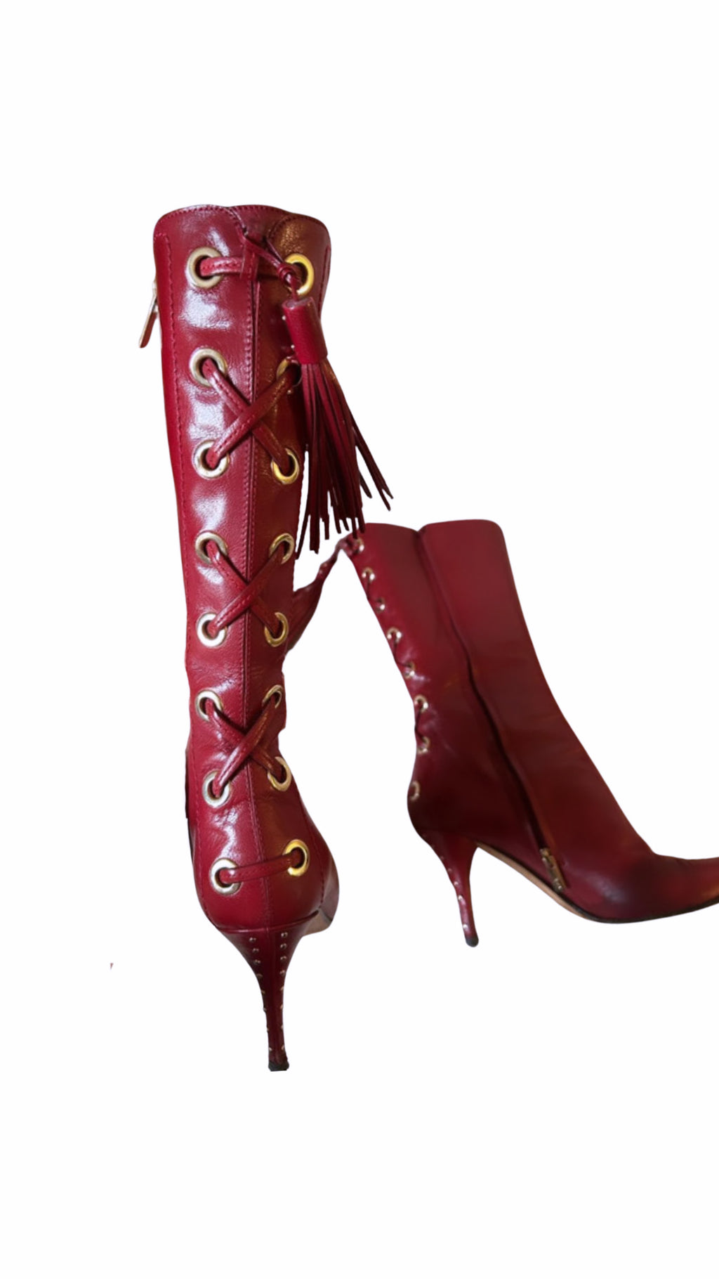 Vintage 90's YSL Leather Boots