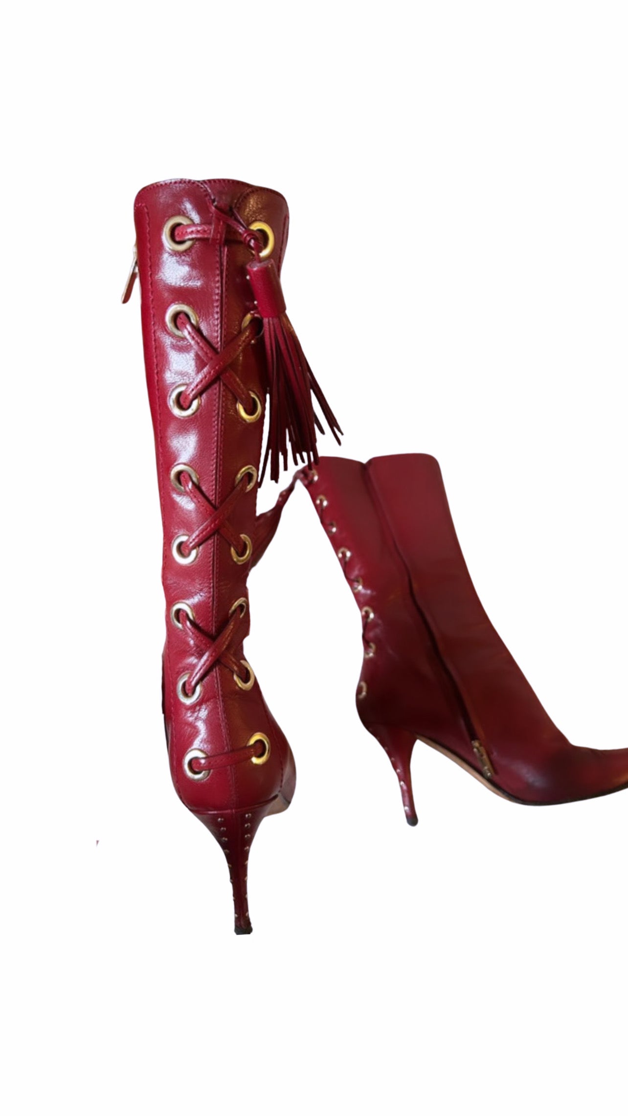 Vintage 90's YSL Leather Boots