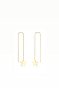 Falling Star, Pull-Through Earrings