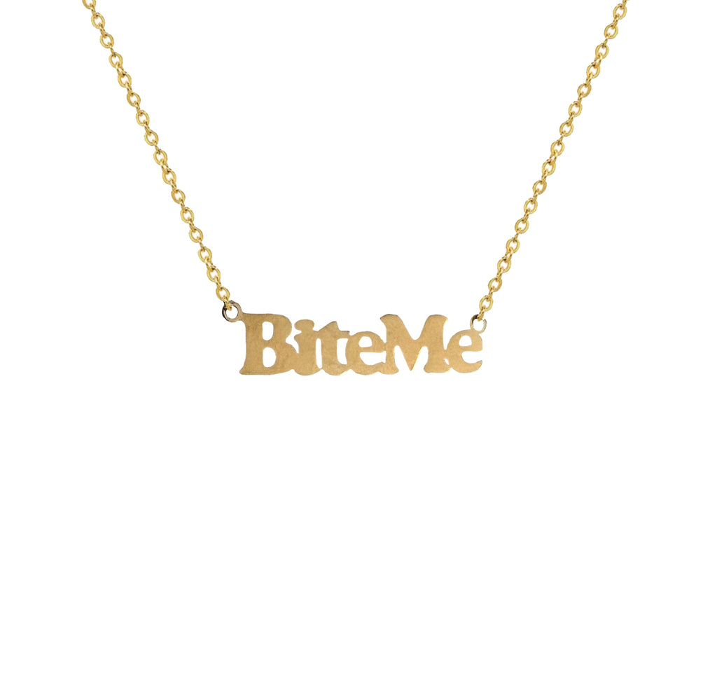 'BITE ME' NECKLACE