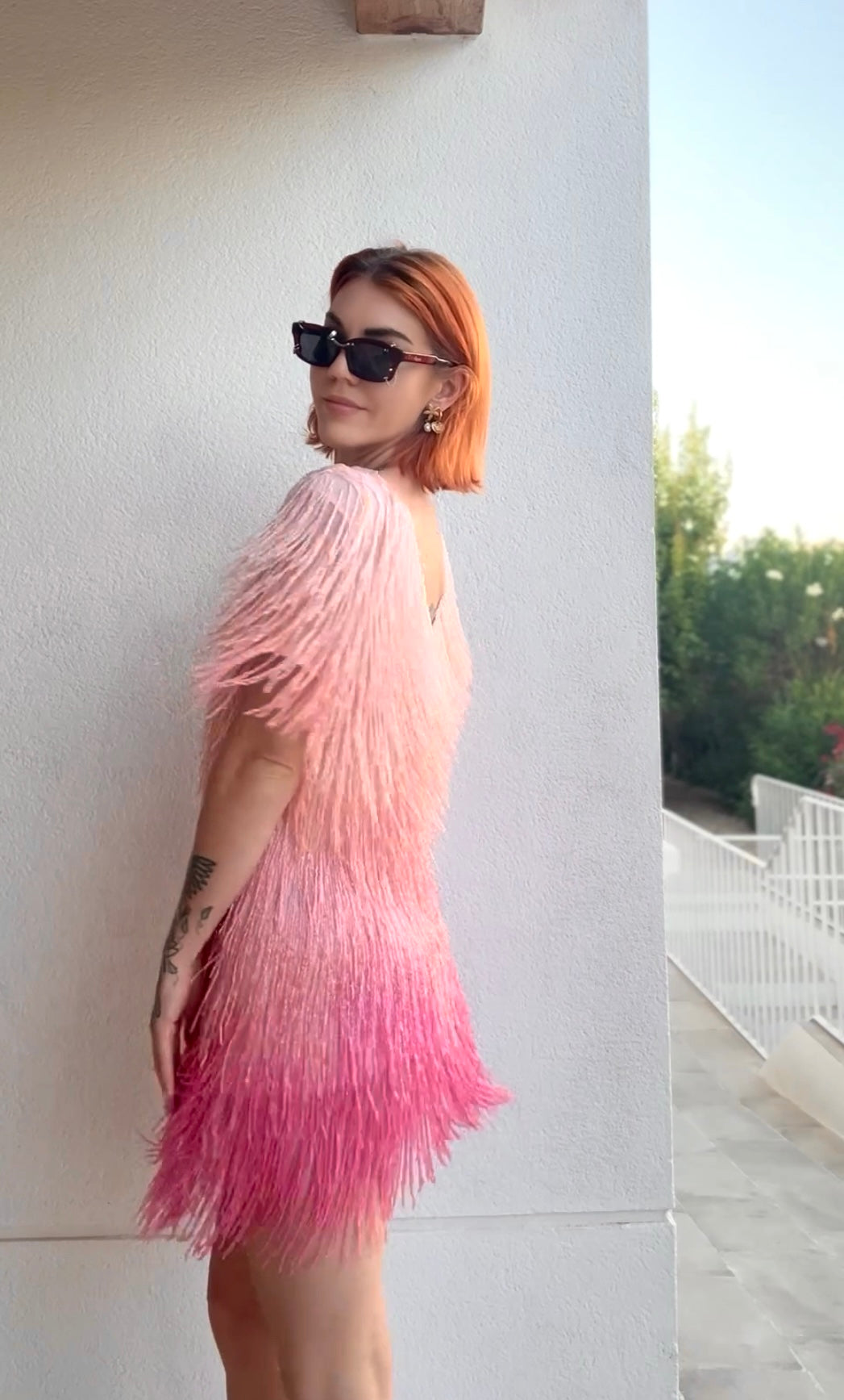 Vivienne Tassle Dress - Candyfloss