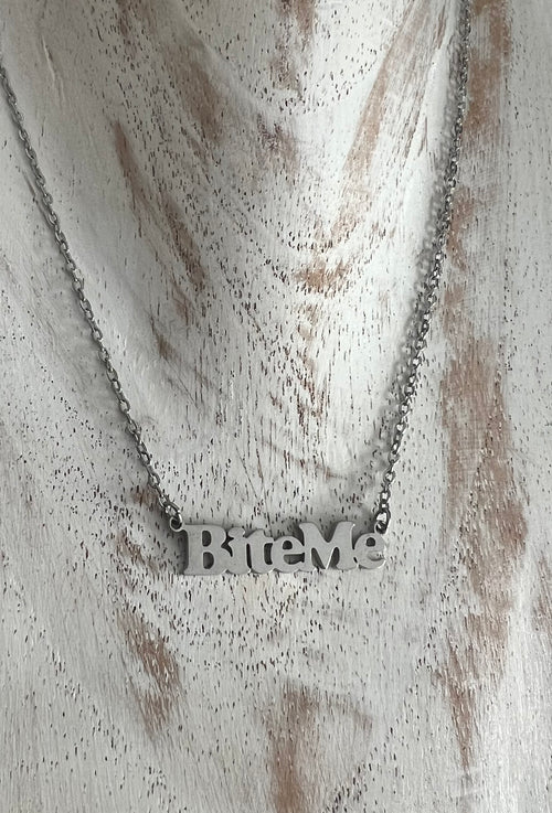 'BITE ME' NECKLACE
