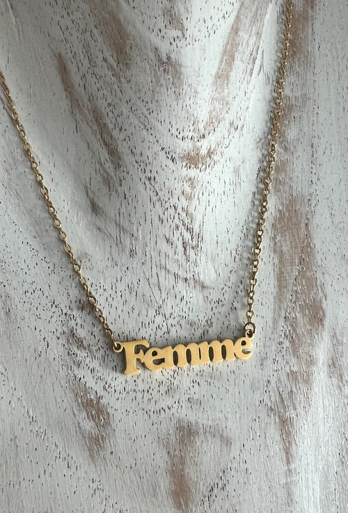 'FEMME' NECKLACE - GOLD