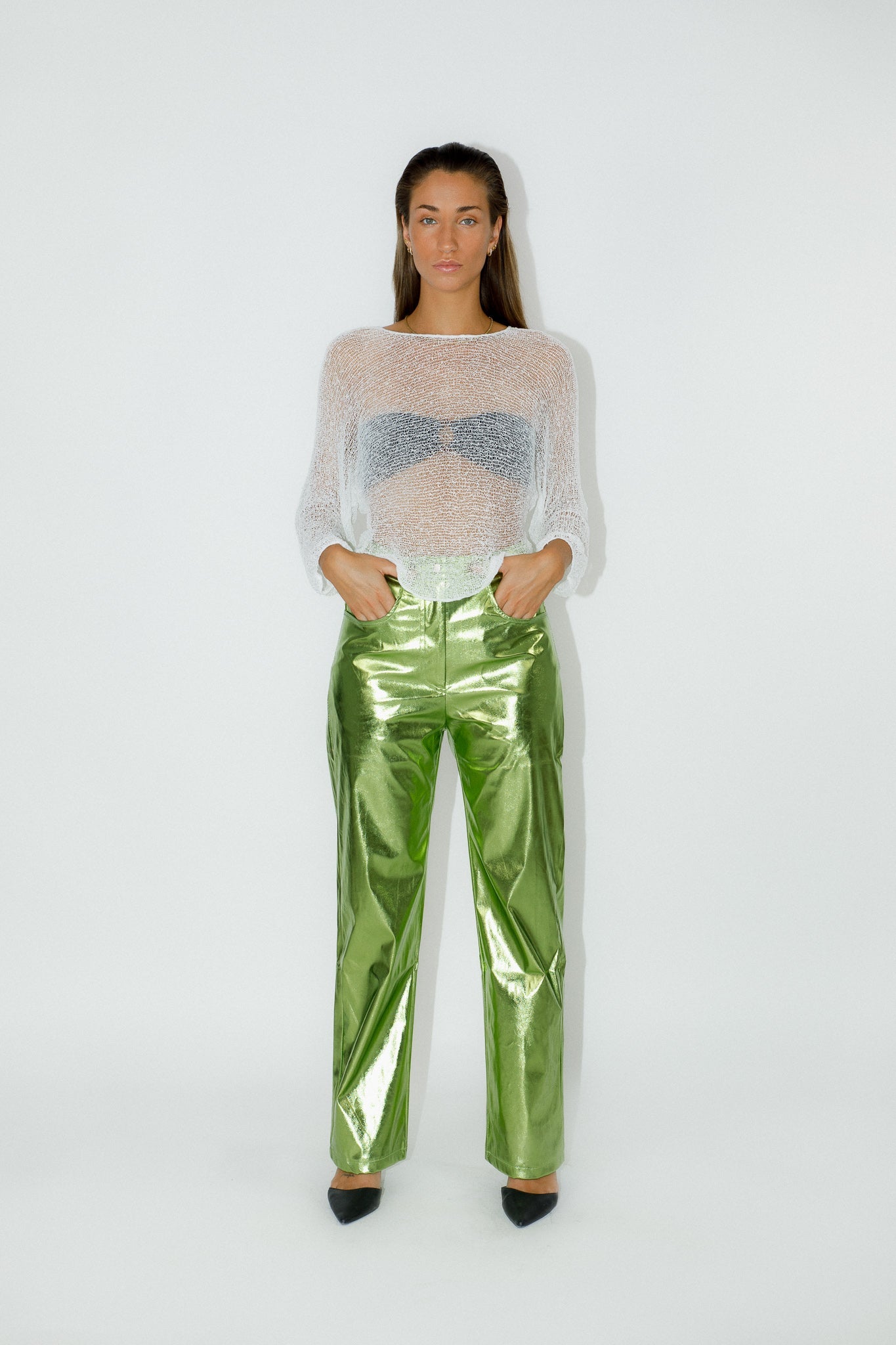 Valentina Disco Pants - Green