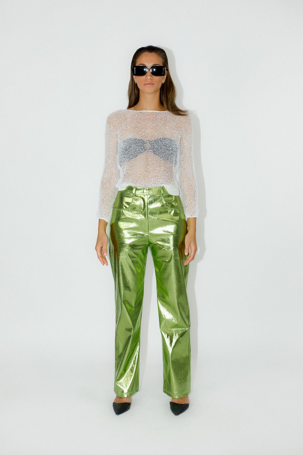 Valentina Disco Pants - Green