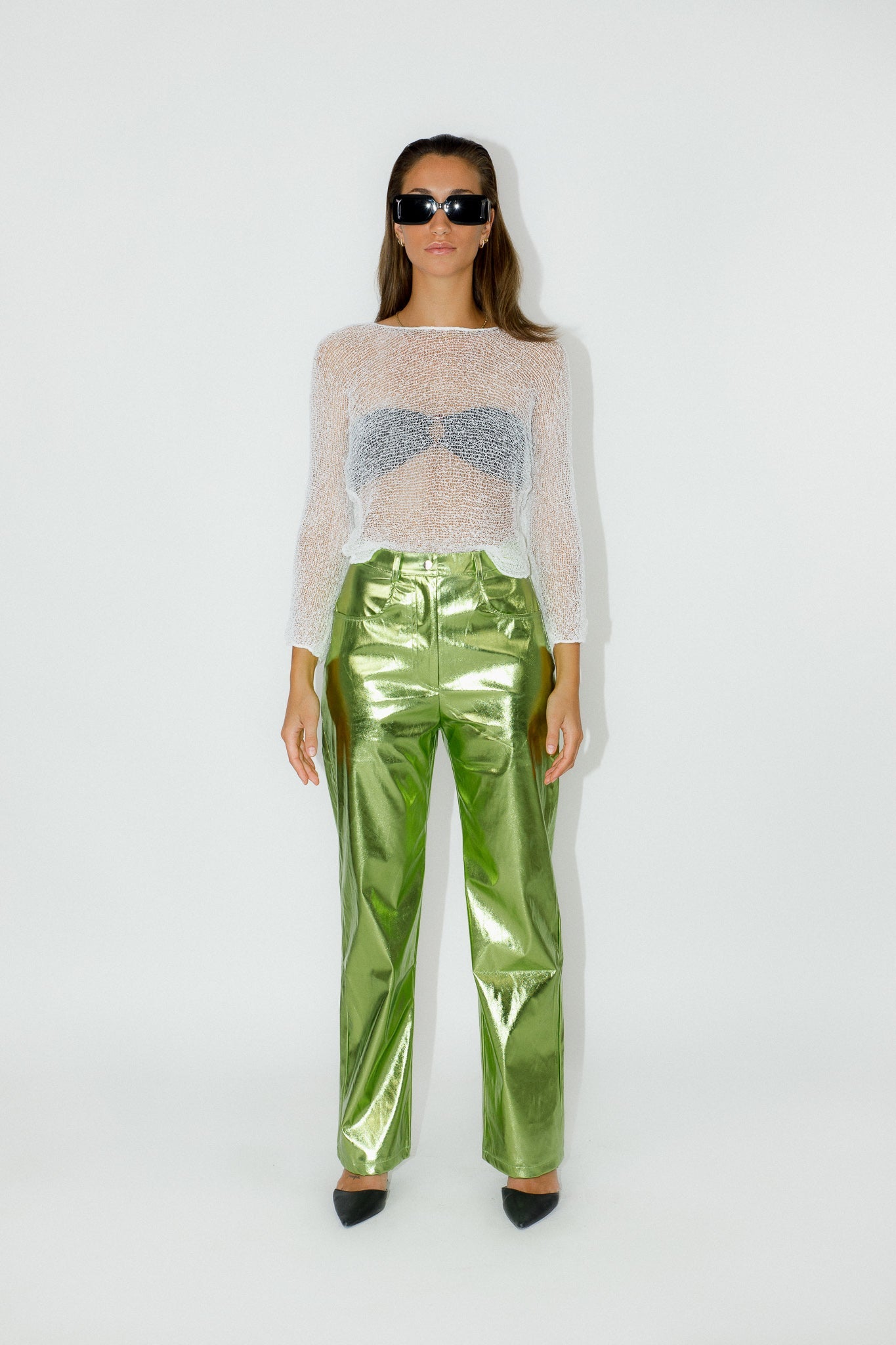 Valentina Disco Pants - Green