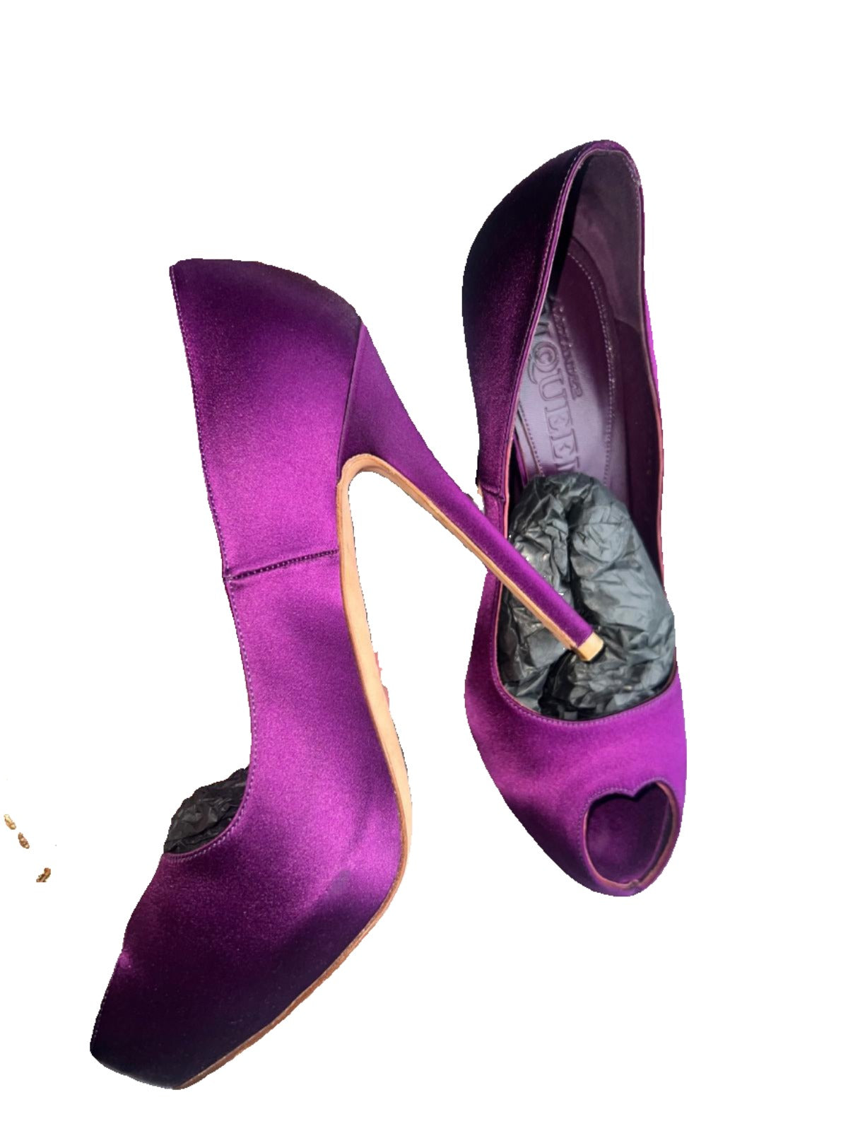 Alexander McQueen Satin Stilettos